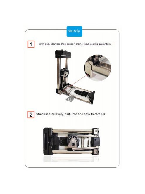 Mini összecsukható kerekes kocsi poggyászhoz, bevásárlótáskához