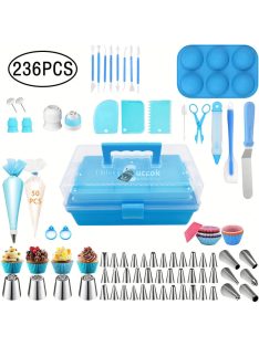 236 db-os Torta díszítő készlet