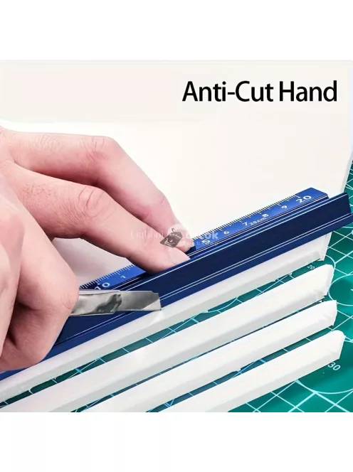 2 db-os Mérővonalzó szett csúszásgátló talppal