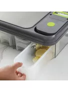 Multifunkciós, többrekeszes zöldség és gyümölcs szeletelő, reszelő