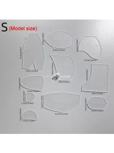 Kreatív varrósablon szett, mackó varráshoz