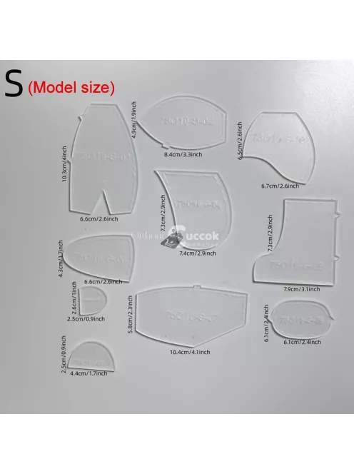 Kreatív varrósablon szett, mackó varráshoz