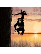 Ágon lógó majom kerti dísz