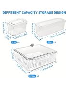 10 db-os Hűtő rendszerező doboz készlet