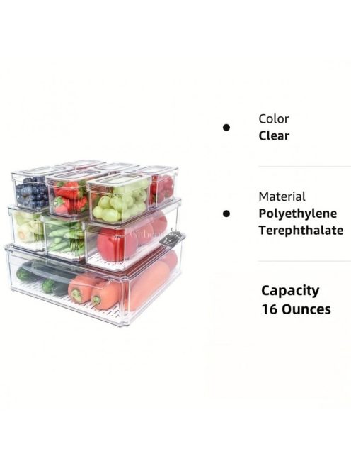 10 db-os Hűtő rendszerező doboz készlet