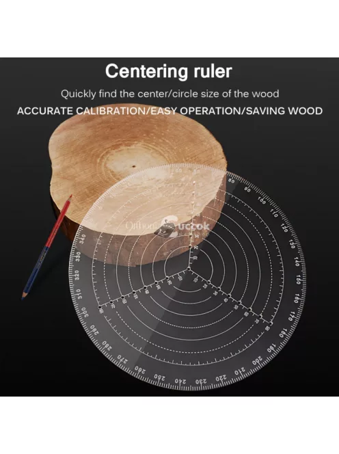 20 cm-es Kör vonalzó, középpont kereső