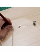 20 cm-es Kör vonalzó, középpont kereső