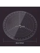 20 cm-es Kör vonalzó, középpont kereső
