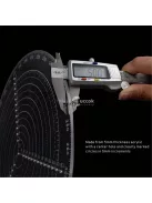 20 cm-es Kör vonalzó, középpont kereső