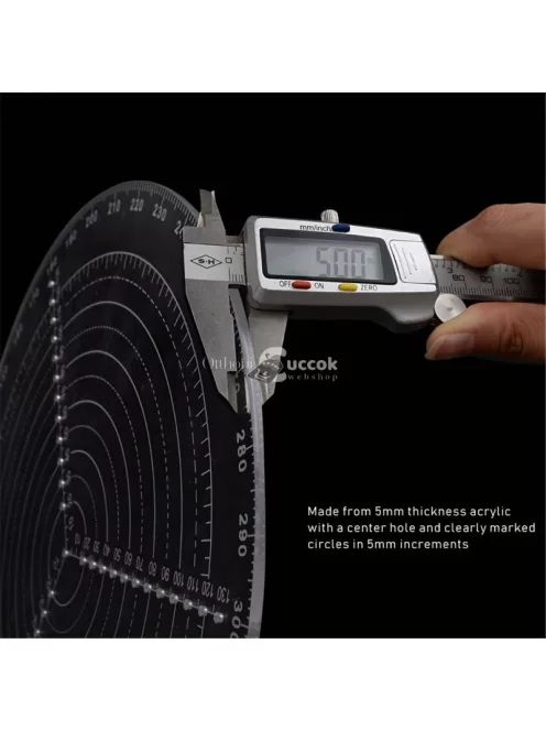 20 cm-es Kör vonalzó, középpont kereső