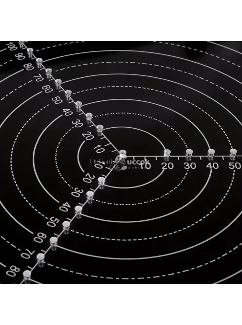 20 cm-es Kör vonalzó, középpont kereső