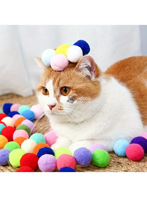 Interaktív plüsslabda kilövő játék cicáknak