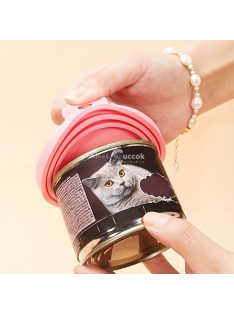 Univerzális szilikon fedő állateledel konzervhez