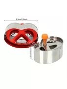 Perec alakú kekszkivágó forma