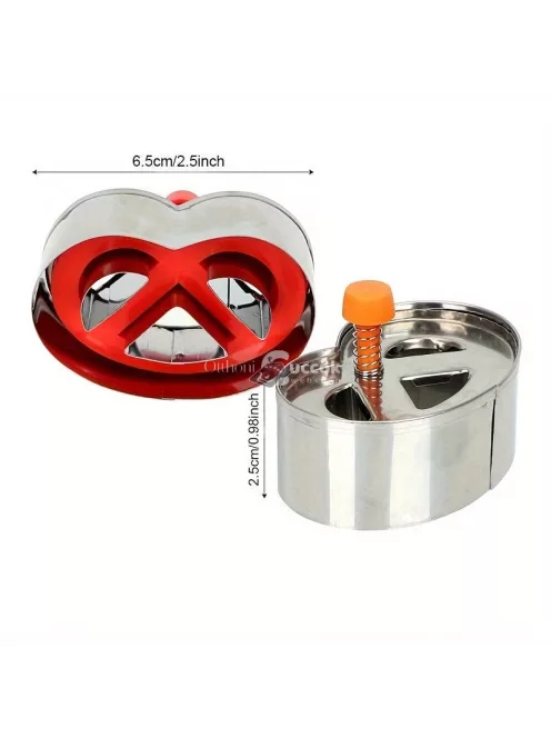 Perec alakú kekszkivágó forma