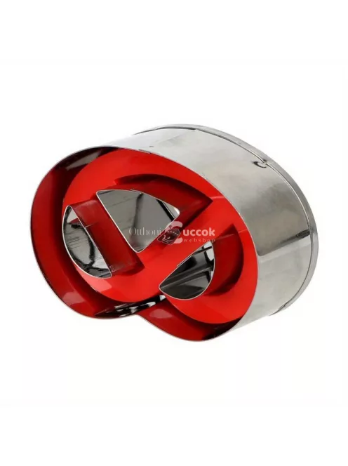 Perec alakú kekszkivágó forma