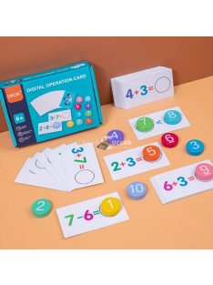 Montessori fa matematikai művelet oktató játék