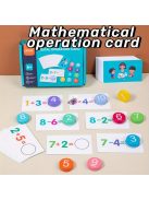 Montessori fa matematikai művelet oktató játék