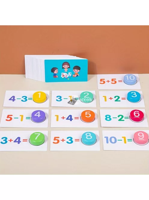 Montessori fa matematikai művelet oktató játék