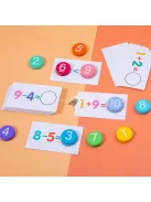 Montessori fa matematikai művelet oktató játék