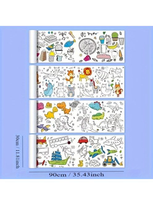 4db Színezőtekercs