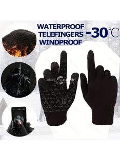 Meleg, víz- és szélálló téli kesztyű