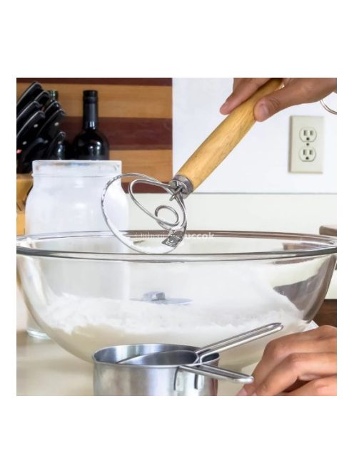 Rozsdamentes acél tészta habverő