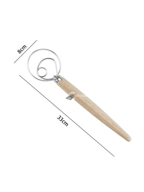 Rozsdamentes acél tészta habverő