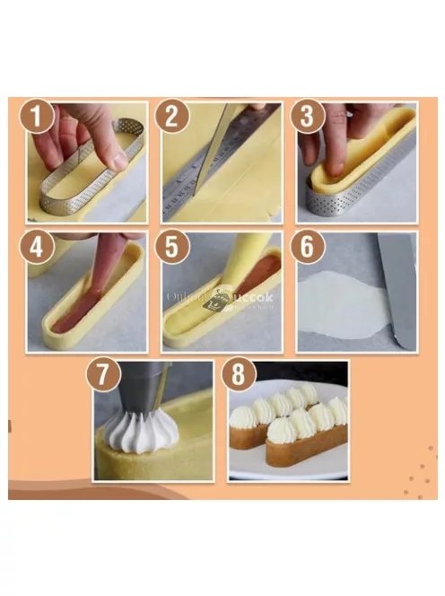 Ovális süteményformázó gyűrű