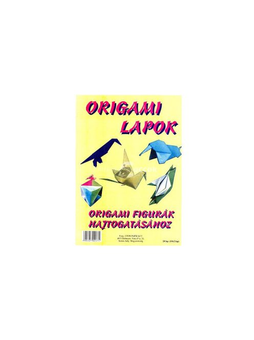 Origami lapok A/4-es méret 20 db