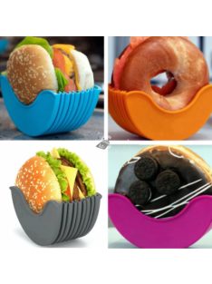 Szilikon hamburger tartó