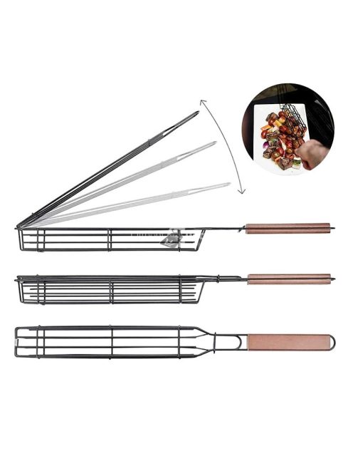 Grillező kosár saslik - kebab