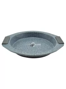 Tepsi kerek tapadásmentes bevonattal, szilikon füllel