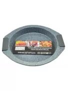 Tepsi kerek tapadásmentes bevonattal, szilikon füllel