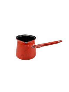   Zománcozott kávékiöntő csőrös nyeles 720 ml piros-fekete