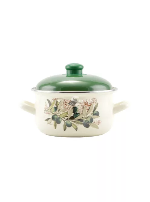 Oliva Zománcozott lábas 18 cm+fedő