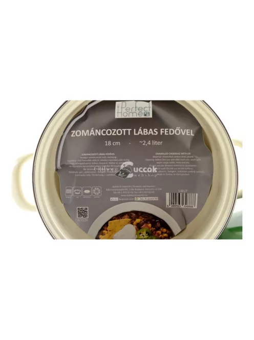Oliva Zománcozott lábas 18 cm+fedő