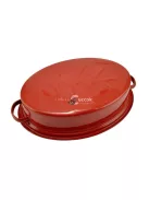 Zománcozott kacsasütő 37*26cm Piros-Fehér