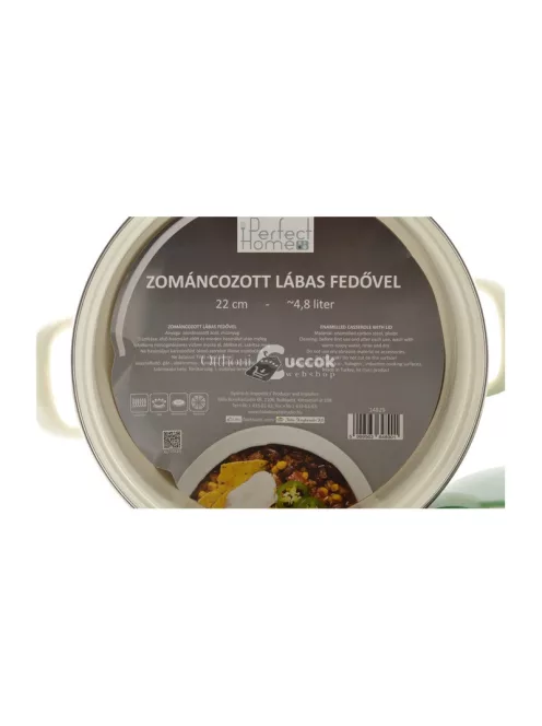 Oliva Zománcozott lábas 22 cm+fedő