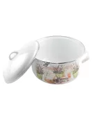 Levendula Zománcozott lábas 24 cm+fedő