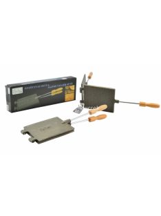 Öntöttvas BBQ ostyasütő, sajtos tallér sütő