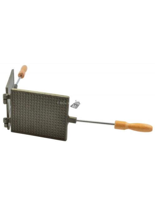 Öntöttvas BBQ ostyasütő, sajtos tallér sütő