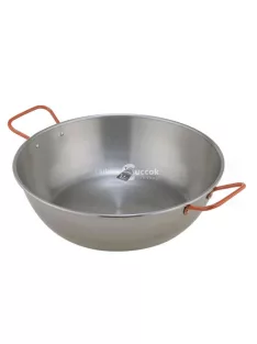 Paella füles serpenyő polírozott 50 cm