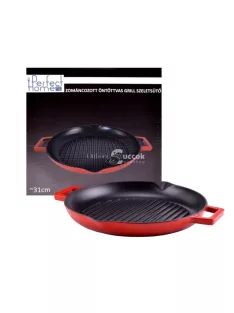 Zománcozott Öntöttvas Grill Szeletsütő 31cm csőrös