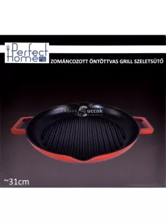 Zománcozott Öntöttvas Grill Szeletsütő 31cm csőrös