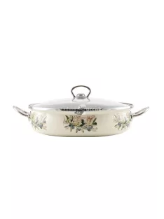 Oliva Zománcozott szeletsütő lábas 26 cm+üvegfedő