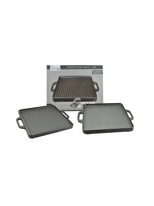 Öntöttvas Grill lap 2 oldalas 42*42 cm