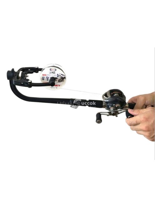 Hordozható horgászzsinór tekercselő