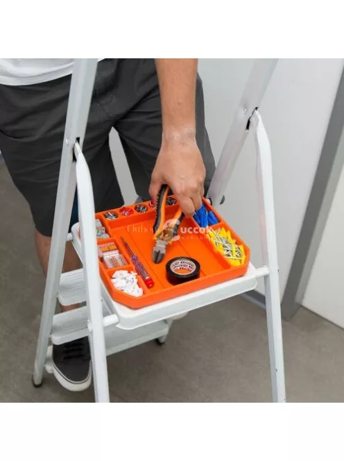 Handy gumi szerszámos tálca tárolórekeszekkel - vonalzóval - 26 x 23,5 x 2,5 cm