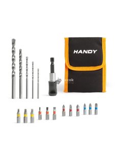 Handy Fúrószár és bitfej készlet - 18 db-os